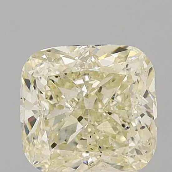 2.77ct Cushion modified Lab Grown Diamond (Colour Fancy Light Yellow, Clarity SI1, IGI Certified)