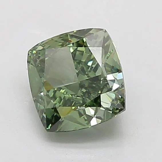 2.77ct Cushion modified Lab Grown Diamond (Colour Fancy Vivid Green, Clarity VVS2, IGI Certified)