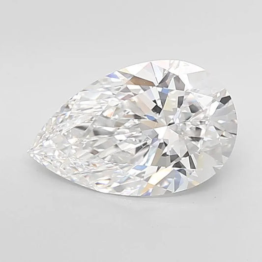 2.77ct Pear Lab Grown Diamond (Colour D, Clarity IF, Cut EX, IGI Certified)