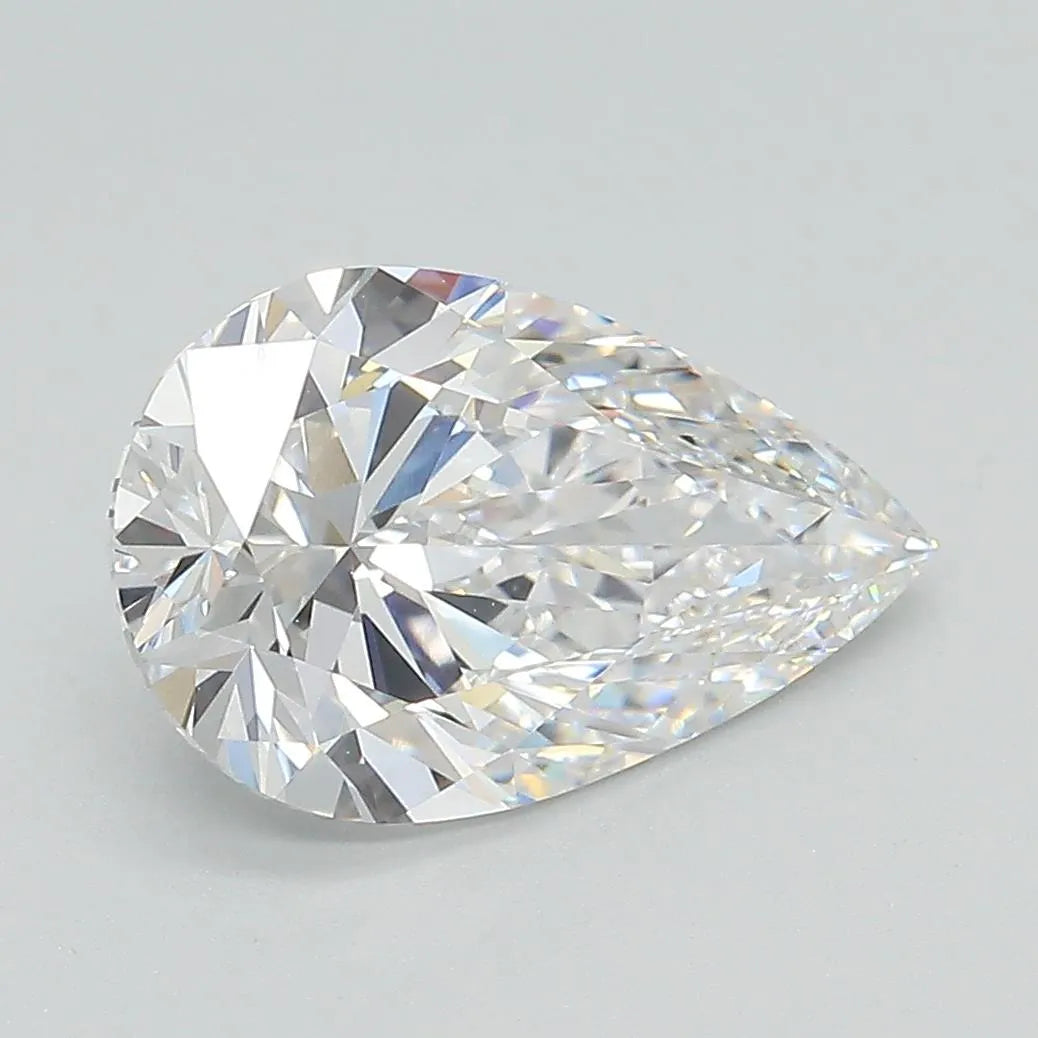 2.77ct Pear Lab Grown Diamond (Colour E, Clarity VVS2, GIA Certified)