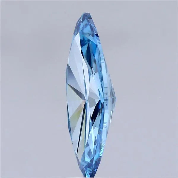 2.78ct Marquise Lab Grown Diamond (Colour Fancy Vivid Blue, Clarity VVS2, IGI Certified)