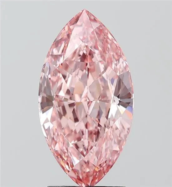 2.78ct Marquise Lab Grown Diamond (Colour Fancy Vivid Pink, Clarity VS1, IGI Certified)