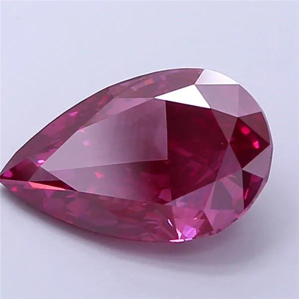 2.79ct Pear Lab Grown Diamond (Colour Fancy Deep Pink, Clarity VS1, IGI Certified)
