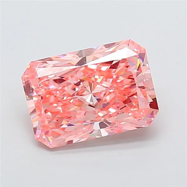 2.79ct Radiant Lab Grown Diamond (Colour Fancy Vivid Pink, Clarity VVS2, IGI Certified)