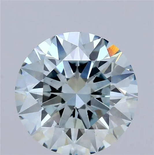 2.79ct Round Lab Grown Diamond (Colour Fancy Intense Blue, Clarity VS2, Cut ID, IGI Certified)