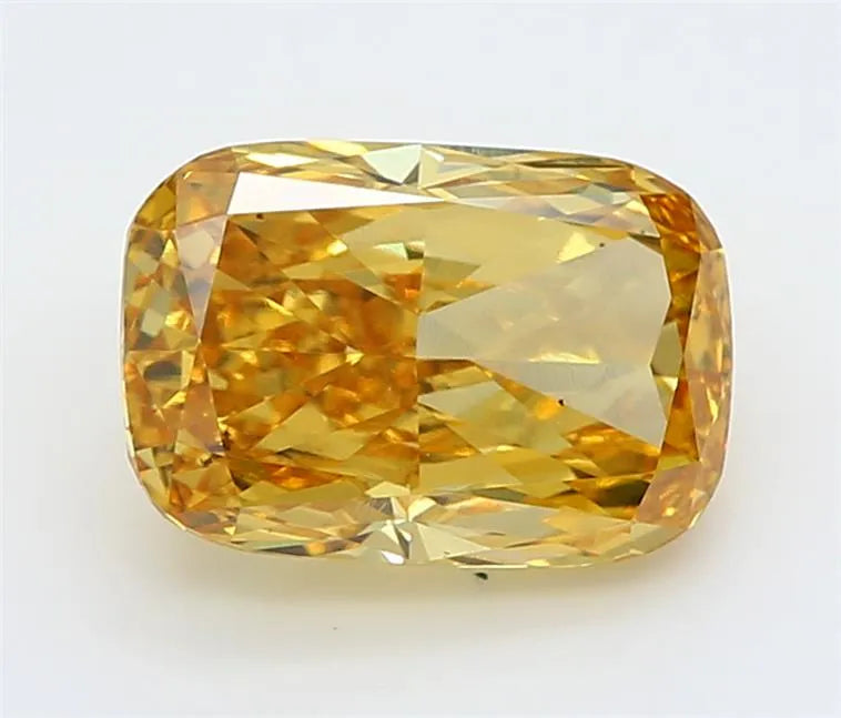 2.80ct Cushion modified Lab Grown Diamond (Colour Fancy Vivid Yellow, Clarity VS2, Cut GD, IGI Certified)