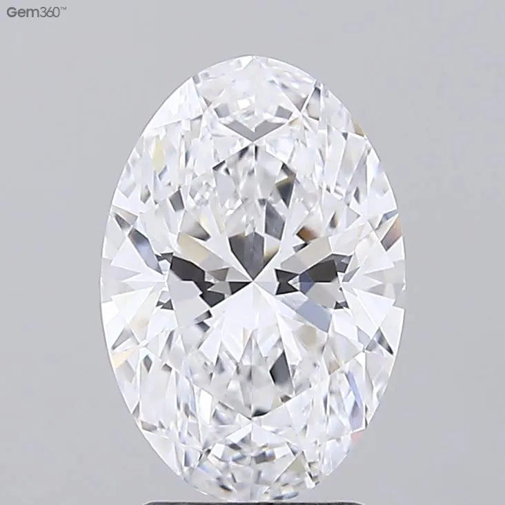 2.80ct Oval Lab Grown Diamond (Colour D, Clarity VVS2, GIA Certified)