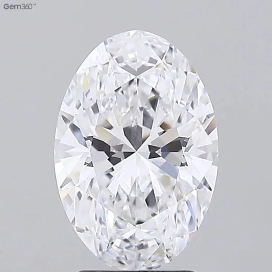 2.80ct Oval Lab Grown Diamond (Colour D, Clarity VVS2, GIA Certified)