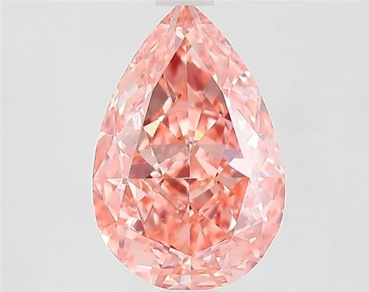 2.80ct Pear Lab Grown Diamond (Colour Fancy Vivid Pink, Clarity VVS2, IGI Certified)