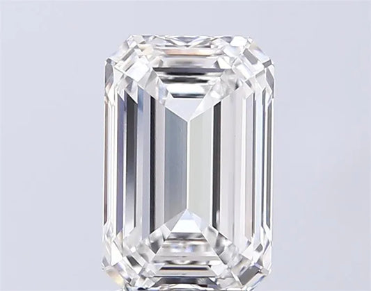 2.81ct Emerald Lab Grown Diamond (Colour E, Clarity VVS1, IGI Certified)