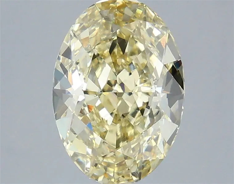 2.81ct Oval Lab Grown Diamond (Colour Fancy Light Yellow, Clarity VVS2, IGI Certified)
