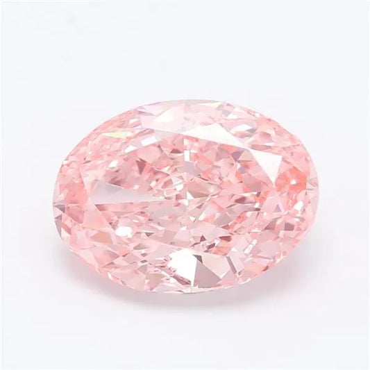 2.81ct Oval Lab Grown Diamond (Colour Fancy Vivid Pink, Clarity VS1, IGI Certified)