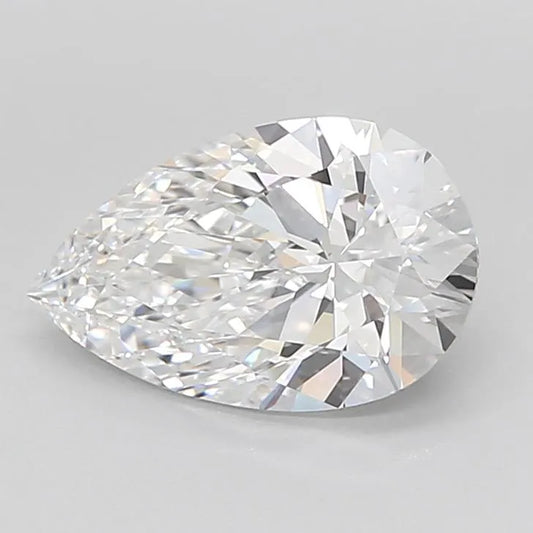 2.81ct Pear Lab Grown Diamond (Colour D, Clarity IF, Cut EX, IGI Certified)