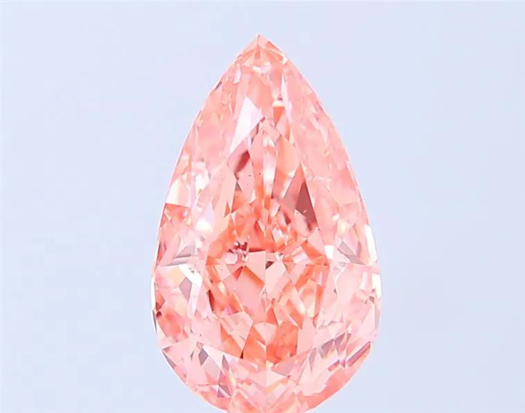 2.81ct Pear Lab Grown Diamond (Colour Fancy Vivid Pink, Clarity VS1, IGI Certified)
