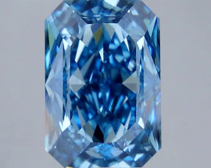 2.81ct Radiant Lab Grown Diamond (Colour Fancy Vivid Blue, Clarity VS1, IGI Certified)
