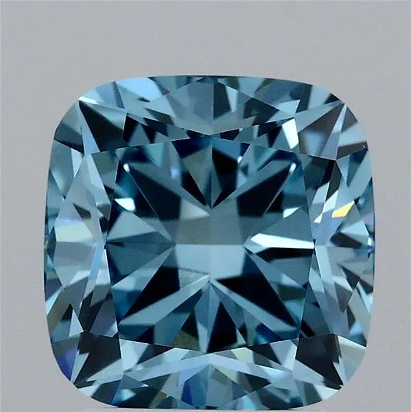 2.82ct Cushion modified Lab Grown Diamond (Colour Fancy Vivid Blue, Clarity VVS2, IGI Certified)