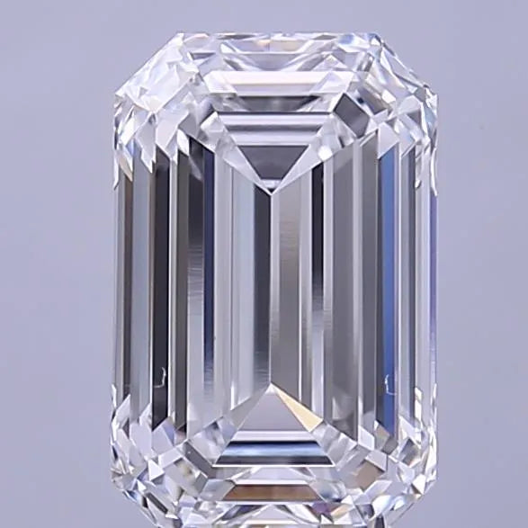 2.82ct Emerald Lab Grown Diamond (Colour D, Clarity VVS1, IGI Certified)