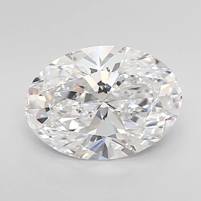 2.82ct Oval Lab Grown Diamond (Colour D, Clarity IF, Cut EX, IGI Certified)