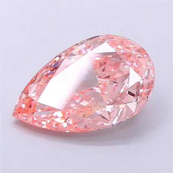 2.82ct Pear Lab Grown Diamond (Colour Fancy Vivid Pink, Clarity VVS2, IGI Certified)