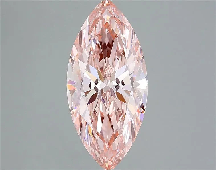 2.83ct Marquise Lab Grown Diamond (Colour Fancy Vivid Pink, Clarity VS1, IGI Certified)
