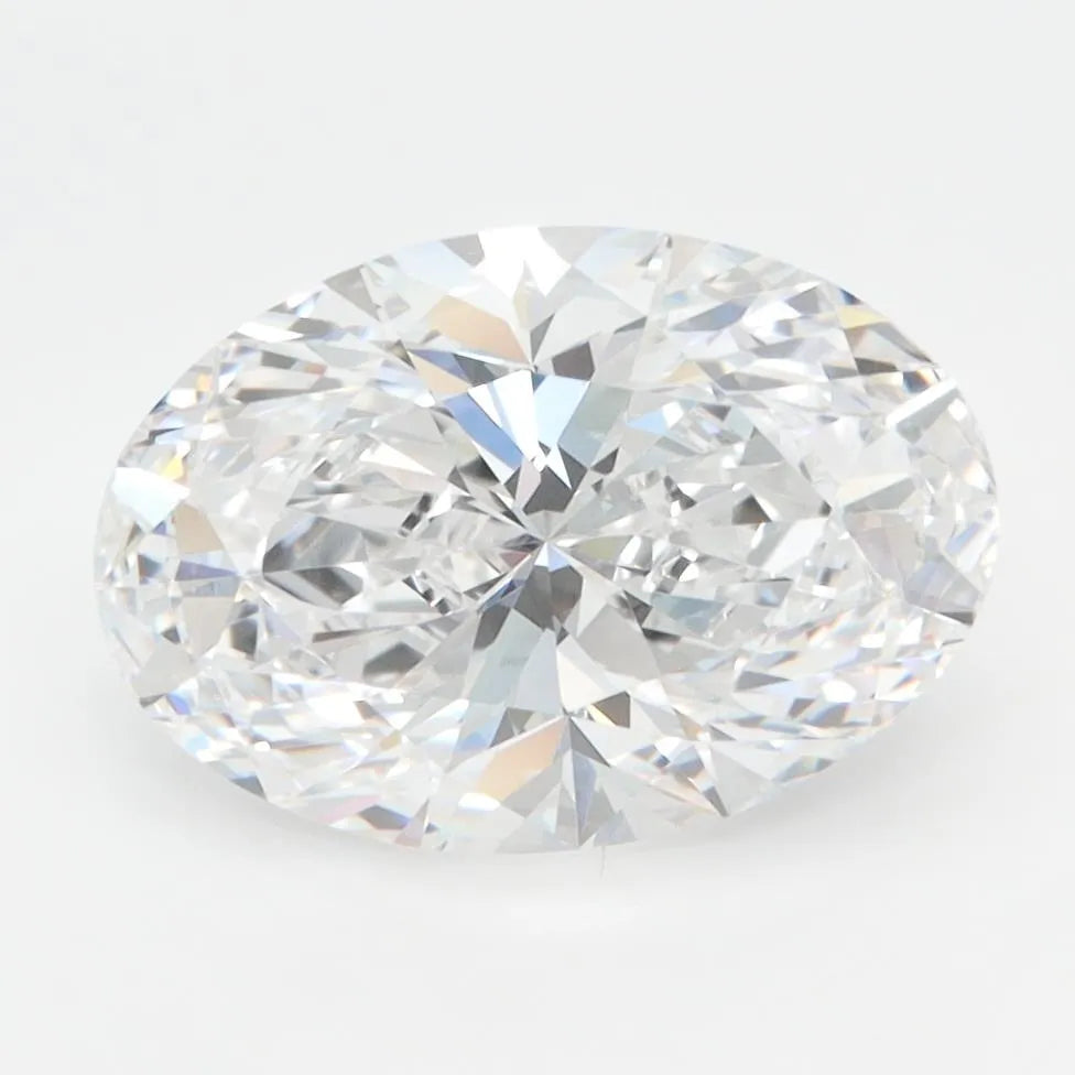 2.83ct Oval Lab Grown Diamond (Colour D, Clarity VVS1, GIA Certified)