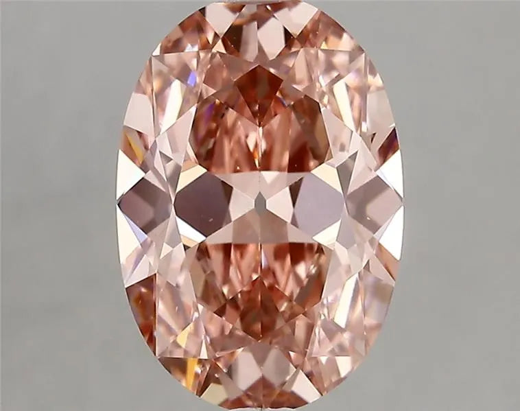 2.83ct Oval Lab Grown Diamond (Colour Fancy Vivid Pink, Clarity VS1, IGI Certified)