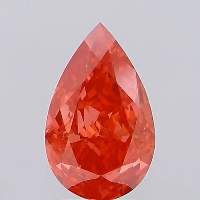 2.83ct Pear Lab Grown Diamond (Colour Fancy Vivid Red, Clarity VS1, IGI Certified)