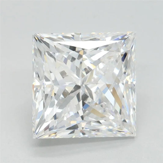 2.83ct Princess Lab Grown Diamond (Colour D, Clarity FL, IGI Certified)