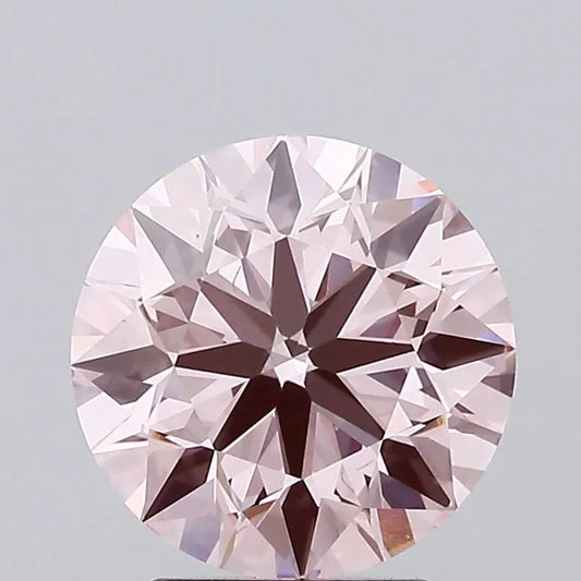 2.83ct Round Lab Grown Diamond (Colour Fancy Intense Pink, Clarity VS1, Cut ID, IGI Certified)
