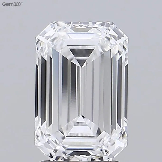 2.84ct Emerald Lab Grown Diamond (Colour D, Clarity VVS2, GIA Certified)