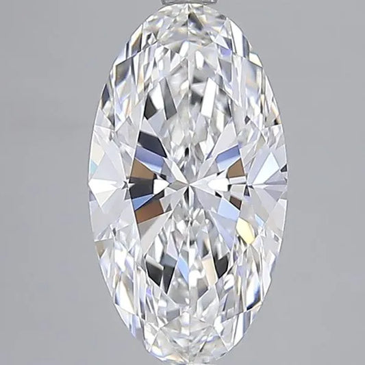2.84ct Oval Lab Grown Diamond (Colour E, Clarity VVS2, IGI Certified)