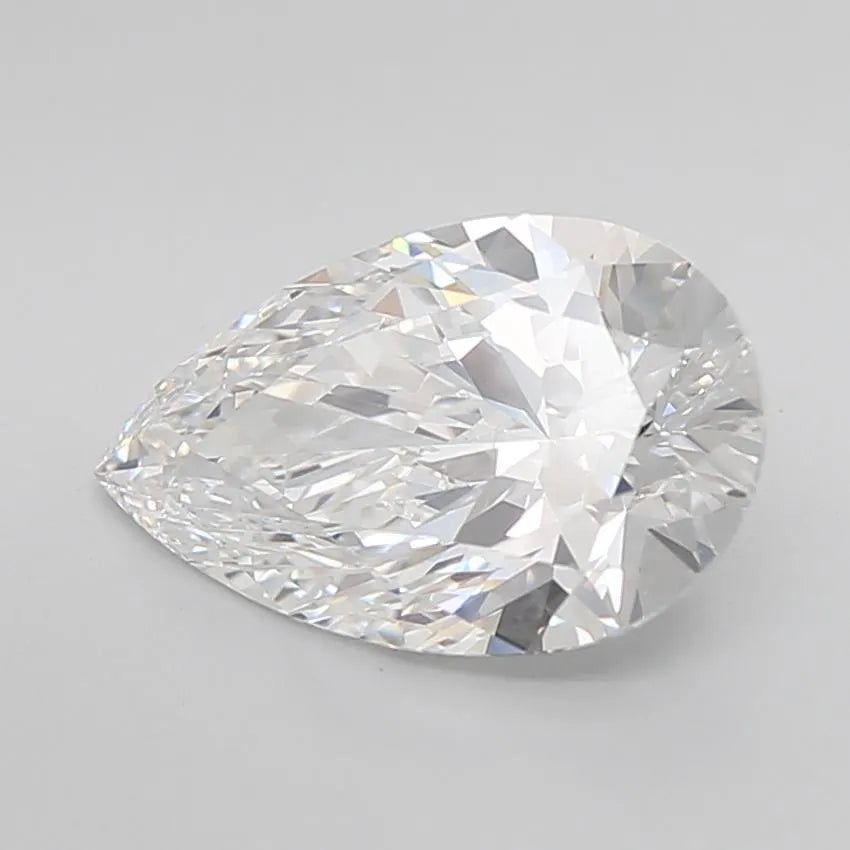 2.84ct Pear Lab Grown Diamond (Colour D, Clarity VVS1, Cut EX, IGI Certified)