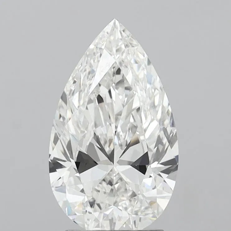 2.84ct Pear Lab Grown Diamond (Colour E, Clarity VVS2, IGI Certified)
