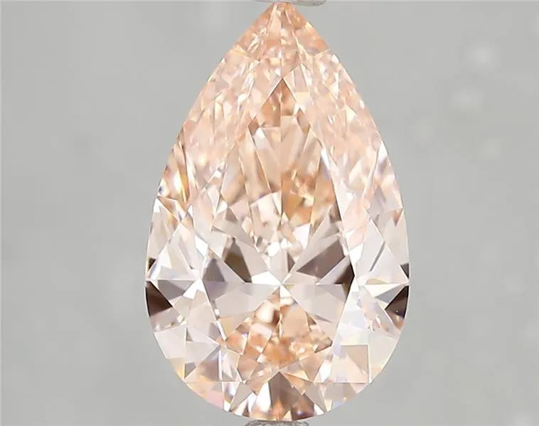 2.84ct Pear Lab Grown Diamond (Colour Fancy Vivid Pink, Clarity VVS2, IGI Certified)