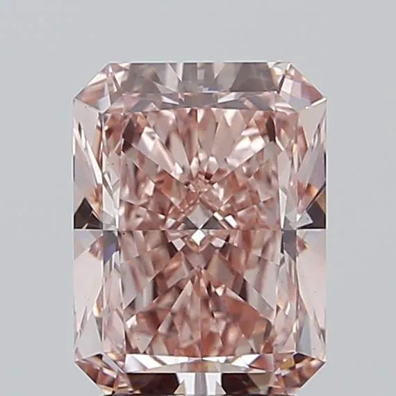 2.85ct Radiant Lab Grown Diamond (Colour Fancy Vivid Pink, Clarity VS1, IGI Certified)