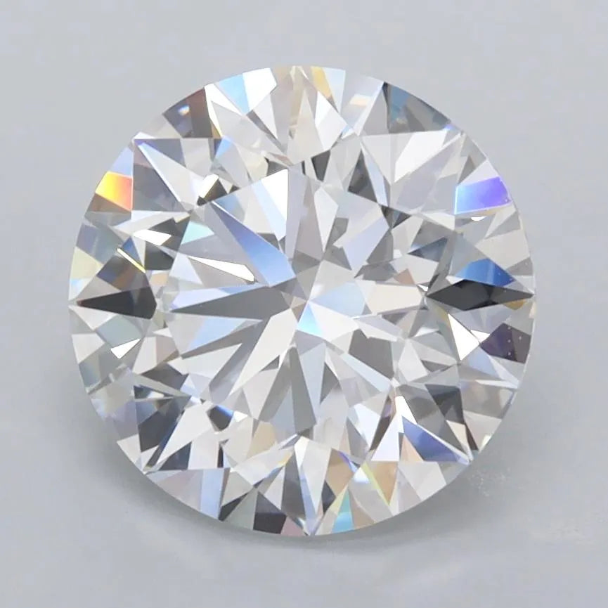 2.85ct Round Lab Grown Diamond (Colour D, Clarity FL, Cut ID, IGI Certified)