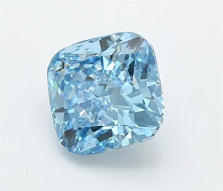 2.86ct Cushion modified Lab Grown Diamond (Colour Fancy Vivid Blue, Clarity VVS2, IGI Certified)