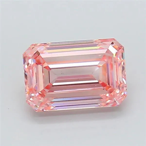 2.86ct Emerald Lab Grown Diamond (Colour Fancy Intense Pink, Clarity VS1, IGI Certified)