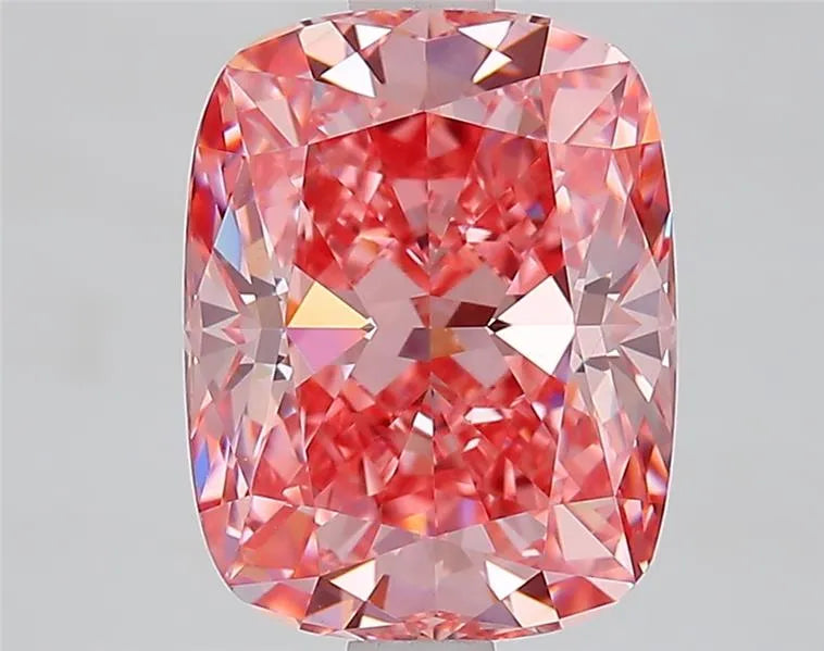2.87ct Cushion brilliant Lab Grown Diamond (Colour Fancy Vivid Pink, Clarity VVS2, IGI Certified)