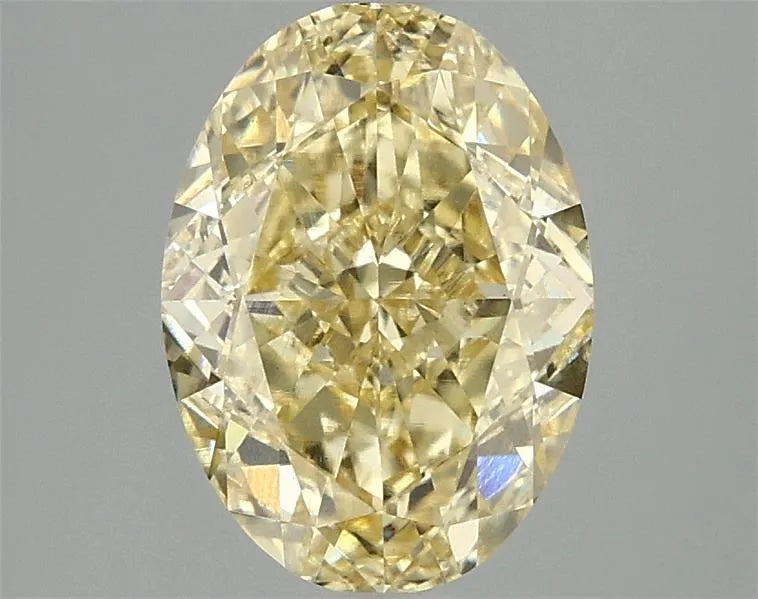 2.87ct Oval Lab Grown Diamond (Colour Fancy Vivid Yellow, Clarity VS1, IGI Certified)