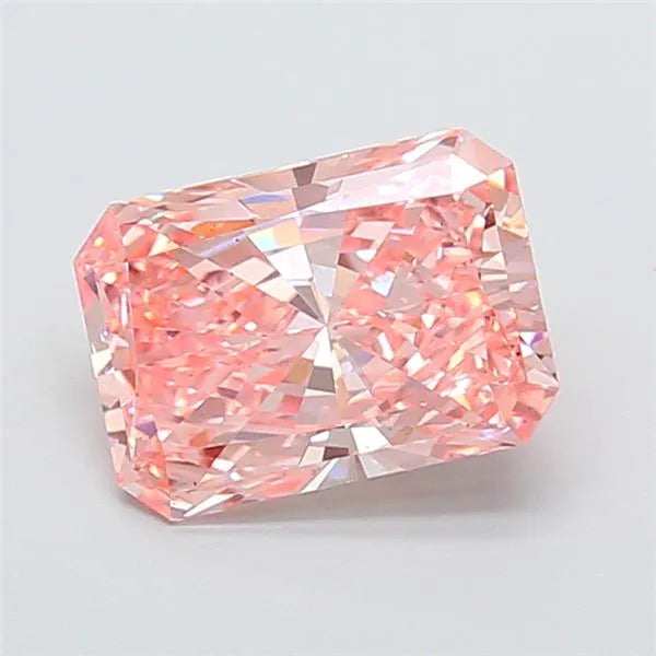 2.87ct Radiant Lab Grown Diamond (Colour Fancy Vivid Pink, Clarity VS1, IGI Certified)