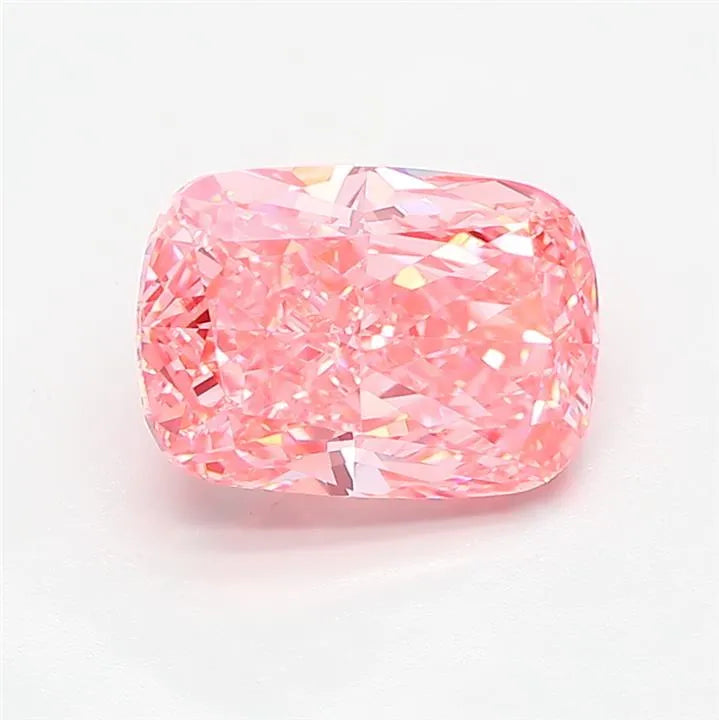 2.88ct Cushion modified Lab Grown Diamond (Colour Fancy Vivid Pink, Clarity VVS2, IGI Certified)