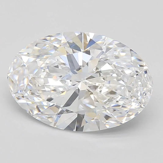 2.88ct Oval Lab Grown Diamond (Colour D, Clarity IF, GIA Certified)