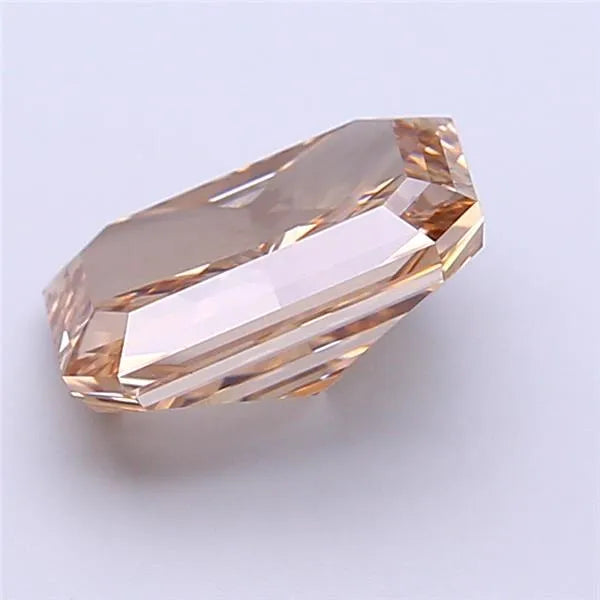 2.88ct Radiant Lab Grown Diamond (Colour Fancy Light Brown, Clarity VS1, IGI Certified)
