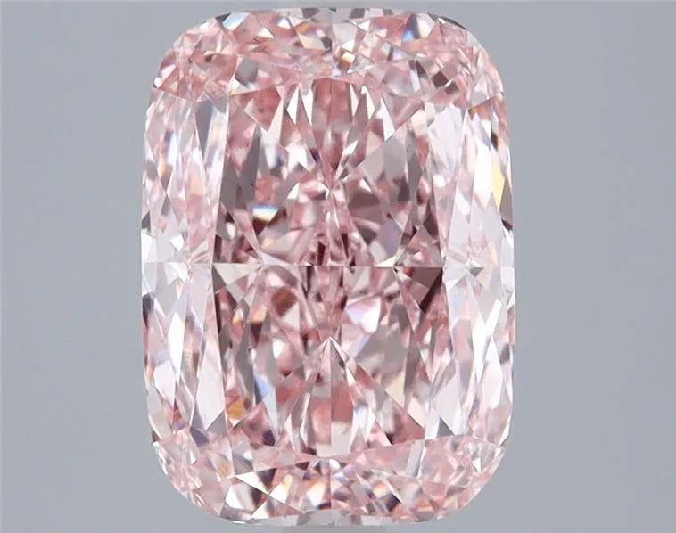 2.89ct Cushion modified Lab Grown Diamond (Colour Fancy Vivid Pink, Clarity VS1, IGI Certified)