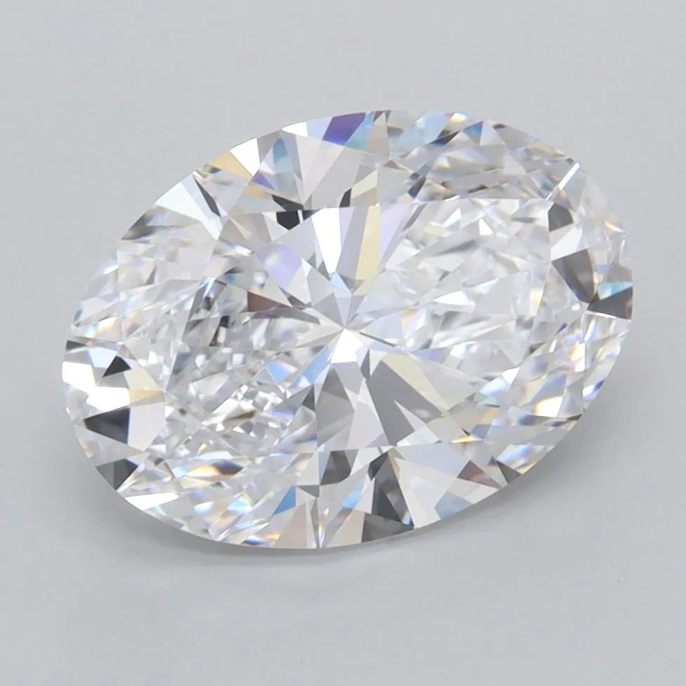 2.89ct Oval Lab Grown Diamond (Colour D, Clarity FL, IGI Certified)