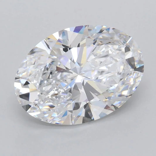 2.89ct Oval Lab Grown Diamond (Colour D, Clarity FL, IGI Certified)