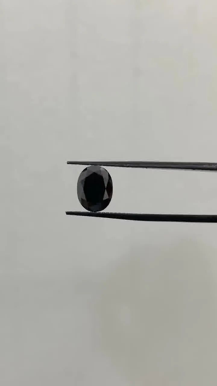 2.89ct Oval Natural Diamond (Colour Fancy Black, Clarity VVS2, Cut EX, GIA Certified)