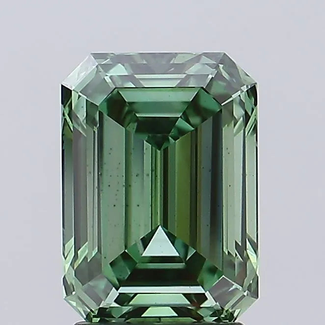 2.91ct Emerald Lab Grown Diamond (Colour Fancy Vivid Green, Clarity VS2, IGI Certified)