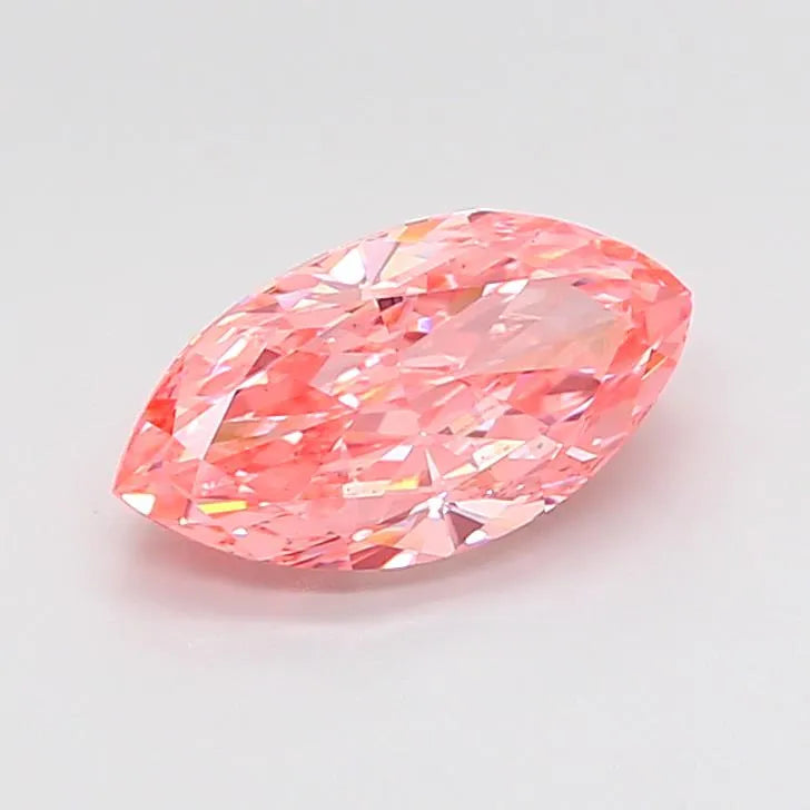 2.91ct Marquise Lab Grown Diamond (Colour Fancy Vivid Pink, Clarity VS1, IGI Certified)